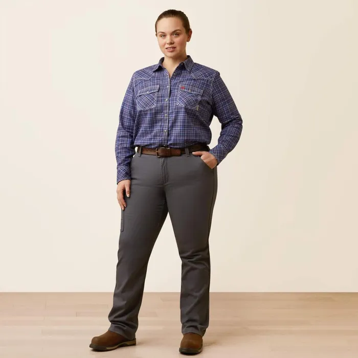FR Tillie Snap Work Shirt Colony Blue Plaid Women Ariat TShirts and Tops FR Tillie Snap Work Shirt Colony Blue Plaid Women Ariat TShirts and Tops