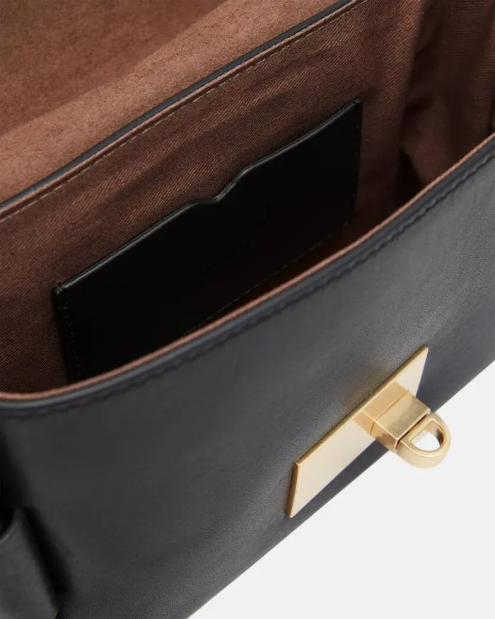 Frankie 3In1 Leather Crossbody Bag Black Women AllSaints Handbags and Wallets Frankie 3In1 Leather Crossbody Bag Black Women AllSaints Handbags and Wallets