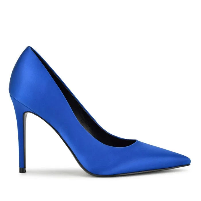 Fresh Pointy Toe Pumps Medium Blue Women Nine West Pumps