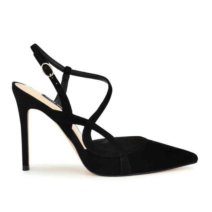 Fresta Dress Pumps Black Suede Women Nine West Pumps