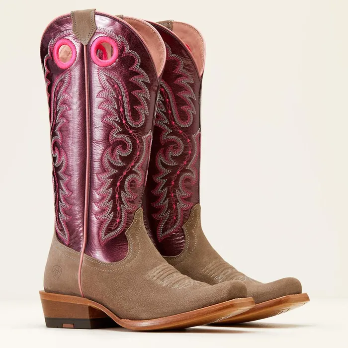 Frontier Boon Western Boot Smokey Roughout Women Ariat Western Boots Frontier Boon Western Boot Smokey Roughout Women Ariat Western Boots
