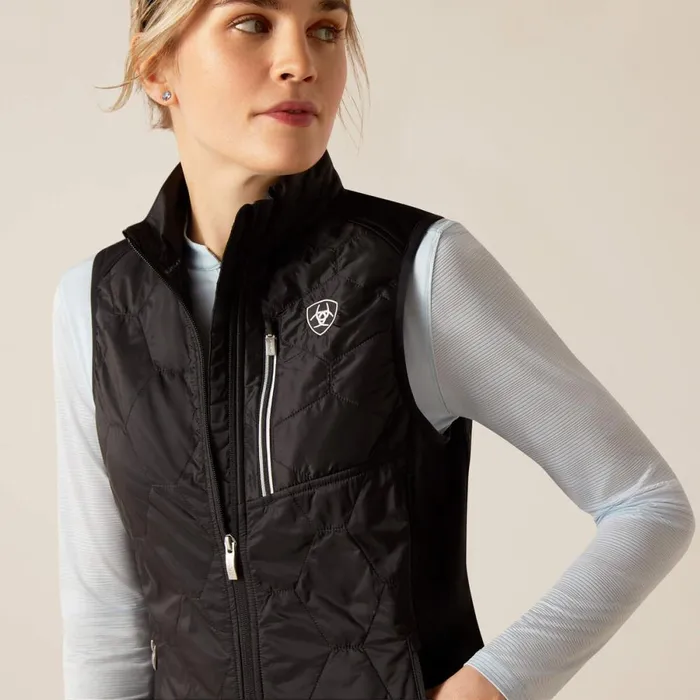 Fusion Insulated Vest Black Women Ariat English Riding Fusion Insulated Vest Black Women Ariat English Riding