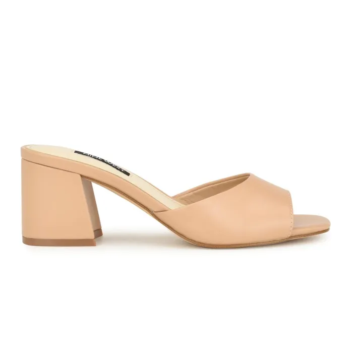 Gagen Slide Sandals Light Pink Women Nine West Dress