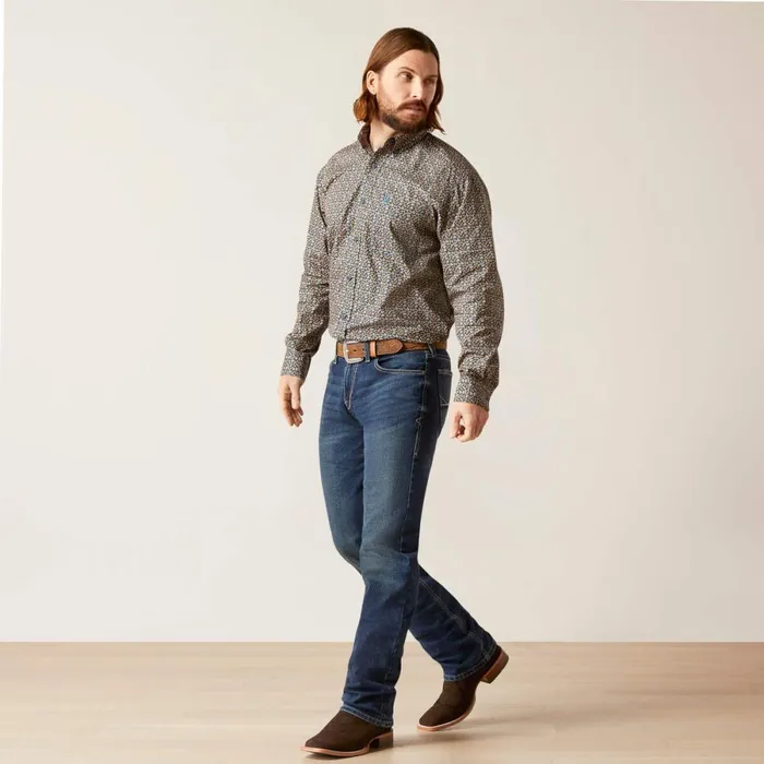 Garner Classic Fit Shirt Moonlit Ocean Men Ariat Button Down Shirts Garner Classic Fit Shirt Moonlit Ocean Men Ariat Button Down Shirts