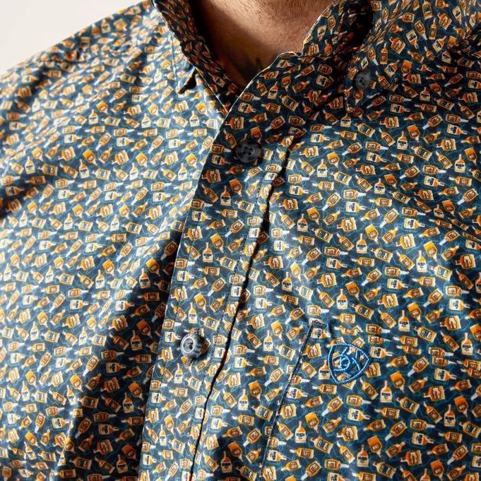 Garner Classic Fit Shirt Moonlit Ocean Men Ariat Button Down Shirts Garner Classic Fit Shirt Moonlit Ocean Men Ariat Button Down Shirts