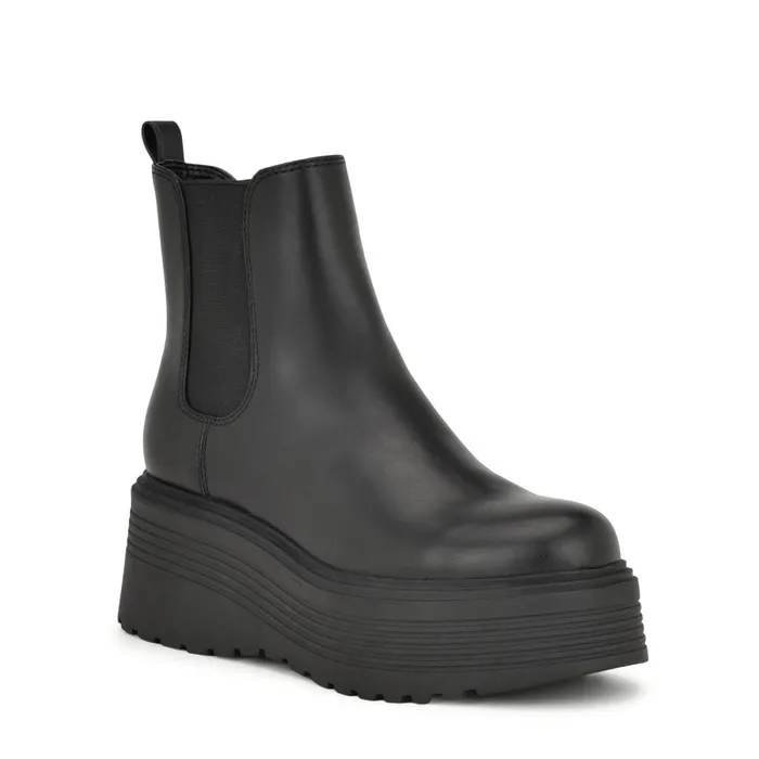 George Chelsea Platform Booties Blackblack Women Nine West Boots and Booties George Chelsea Platform Booties Blackblack Women Nine West Boots and Booties