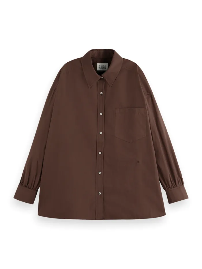 GIRLFRIEND SHIRT Coffee Women Scotch and Soda Blouses and Shirts
