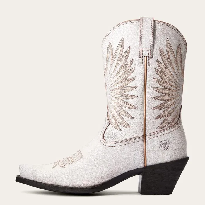 Goldie Western Boot Distressed White Women Ariat Western Boots Goldie Western Boot Distressed White Women Ariat Western Boots