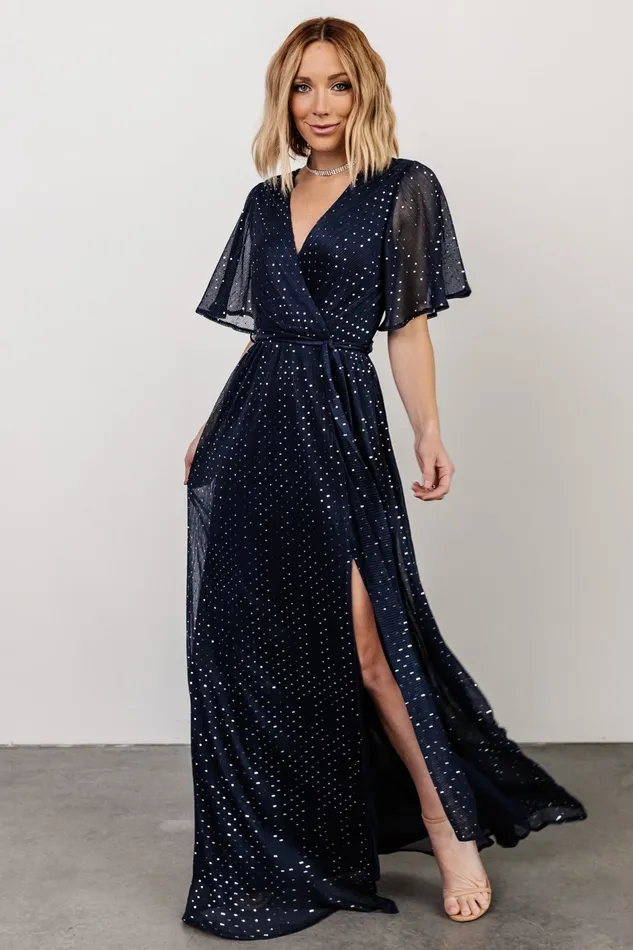Grace Sparkle Gown Navy Women Baltic Born Mother Of The Bride