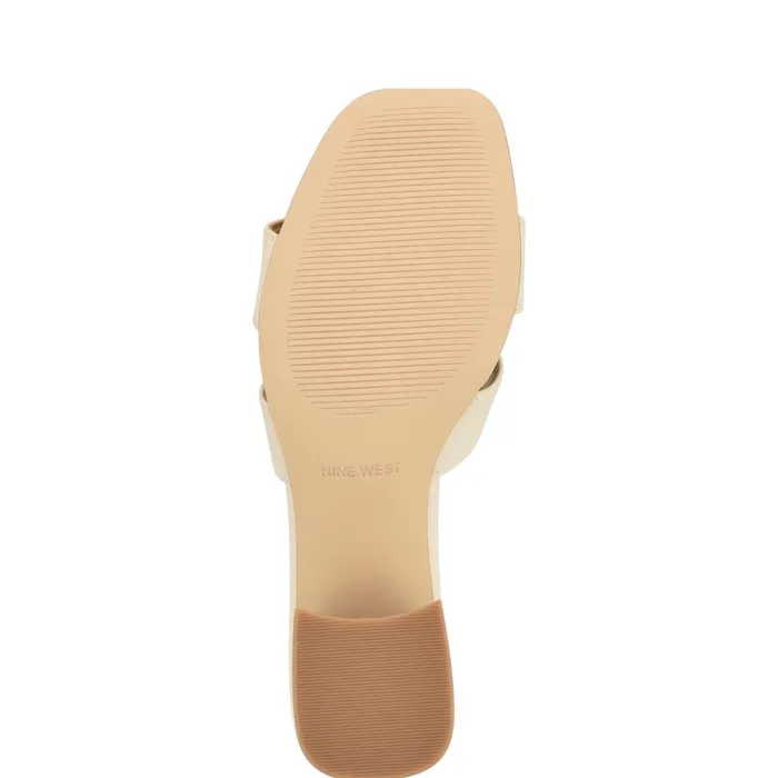 Griselda Block Heel Sandals Ivory Women Nine West Low Heel Griselda Block Heel Sandals Ivory Women Nine West Low Heel