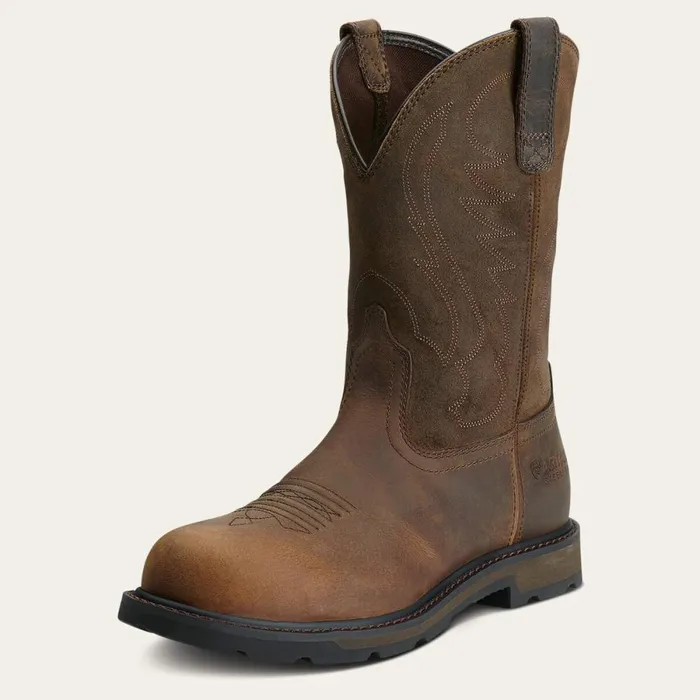 Groundbreaker Steel Toe Work Boot Brown Men Ariat Work Boots
