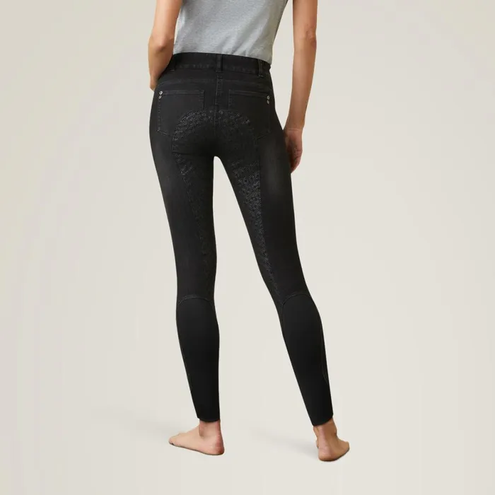 Halo B Denim Full Seat Breech Black Rinse Women Ariat Pants and Shorts Halo B Denim Full Seat Breech Black Rinse Women Ariat Pants and Shorts