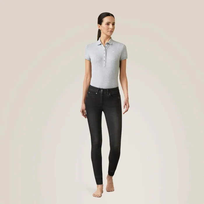 Halo B Denim Full Seat Breech Black Rinse Women Ariat Pants and Shorts Halo B Denim Full Seat Breech Black Rinse Women Ariat Pants and Shorts