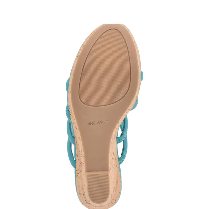 Haloway Espadrille Wedge Sandals Teal Women Nine West Wedges Haloway Espadrille Wedge Sandals Teal Women Nine West Wedges