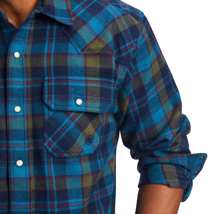 Halstead Retro Fit Shirt Sylvan Teal Men Ariat Button Down Shirts Halstead Retro Fit Shirt Sylvan Teal Men Ariat Button Down Shirts
