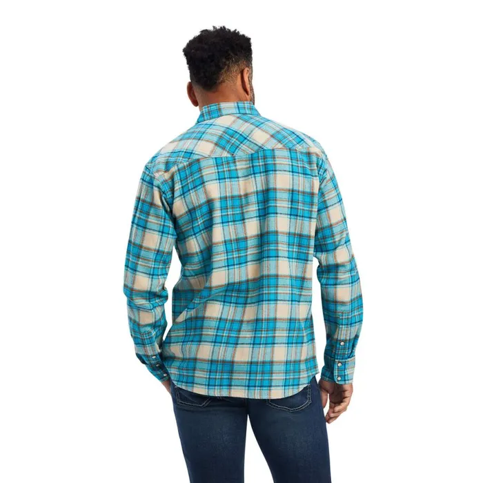 Handley Retro Fit Shirt Sylvan Teal Men Ariat Button Down Shirts Handley Retro Fit Shirt Sylvan Teal Men Ariat Button Down Shirts