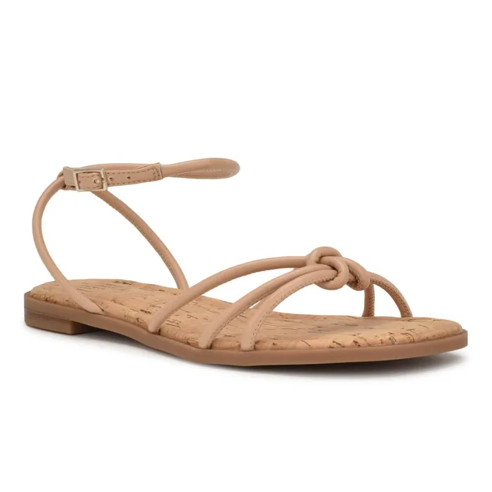 Hanklee Ankle Strap Flat Sandals Warm Blush Women Nine West Flats Hanklee Ankle Strap Flat Sandals Warm Blush Women Nine West Flats