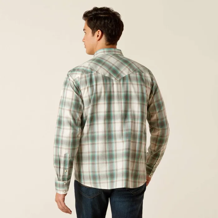 Hansai Retro Fit Shirt Egret Men Ariat Button Down Shirts Hansai Retro Fit Shirt Egret Men Ariat Button Down Shirts