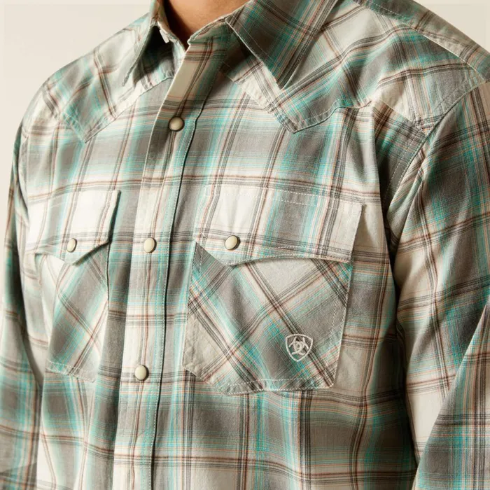 Hansai Retro Fit Shirt Egret Men Ariat Button Down Shirts Hansai Retro Fit Shirt Egret Men Ariat Button Down Shirts