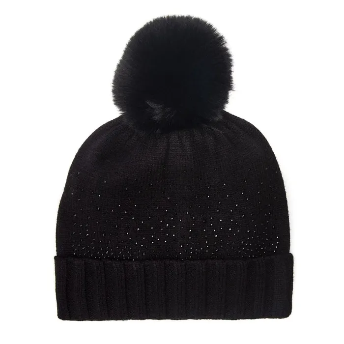 Hats Women Moda In Pelle Praticiohat Black Textile