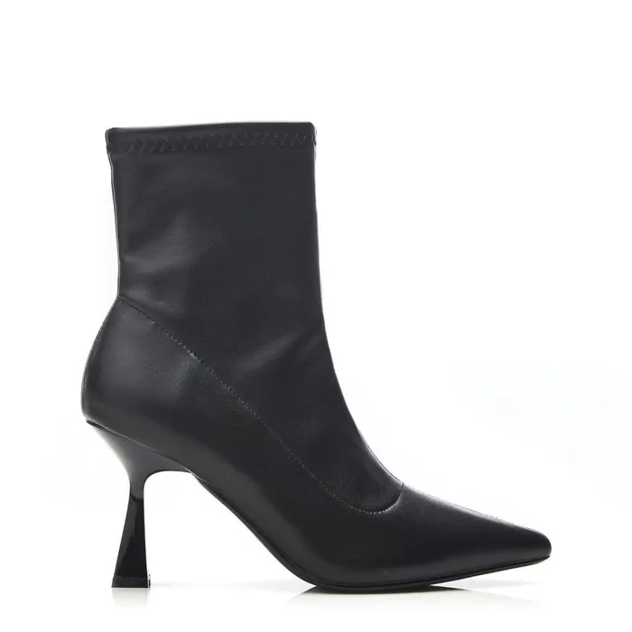 Heeled And Wedge Boots Women Moda In Pelle Evermore Black Porvair