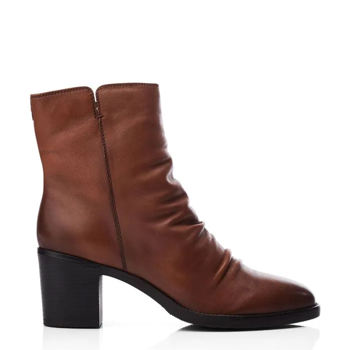 Heeled And Wedge Boots Women Moda In Pelle Noula Tan Leather