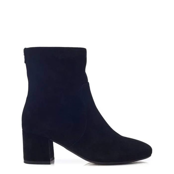 Heeled And Wedge Boots Women Moda In Pelle Otto Black Suede