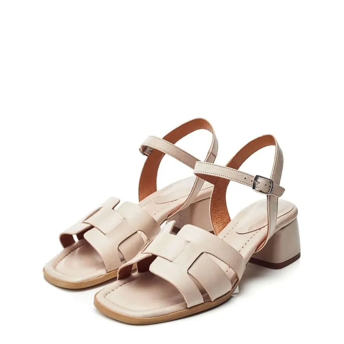Heeled Sandals Women Moda In Pelle Mariie Off White Leather