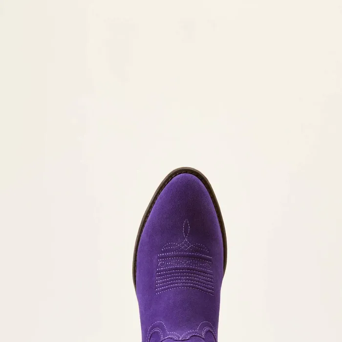 Heritage R Toe StretchFit Western Boot Violet Suede Women Ariat Western Boots Heritage R Toe StretchFit Western Boot Violet Suede Women Ariat Western Boots