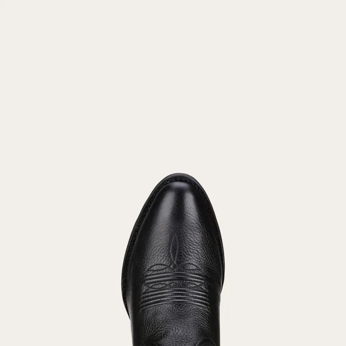 Heritage R Toe Western Boot Black Deertan Women Ariat Western Boots