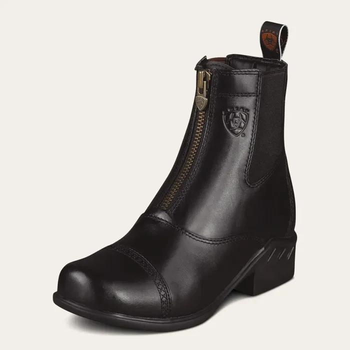Heritage RT Zip Paddock Boot Black Women Ariat English Riding Boots