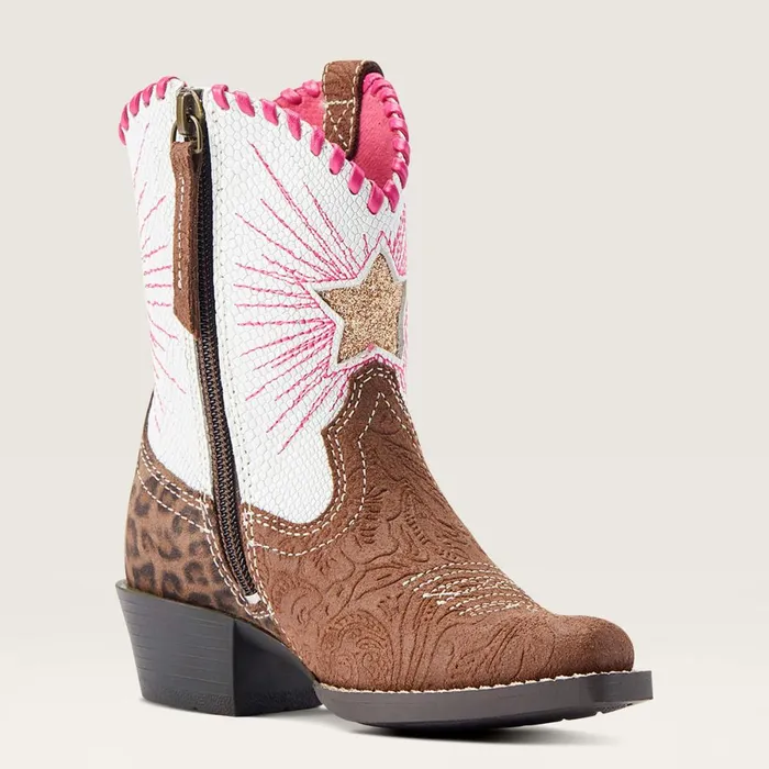 Heritage Star Easy Fit Western Boot Brown Floral Emboss Kids Ariat Big Kids039 Footwear Heritage Star Easy Fit Western Boot Brown Floral Emboss Kids Ariat Big Kids039 Footwear