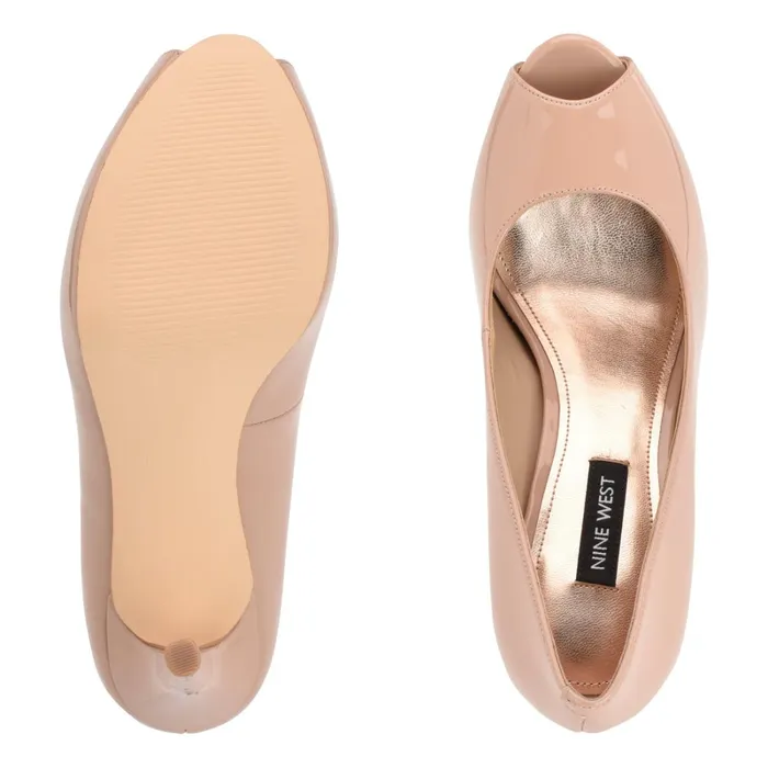 Hethr Platform Peep Toe Pumps Barely Nude Patent Women Nine West Pumps Hethr Platform Peep Toe Pumps Barely Nude Patent Women Nine West Pumps