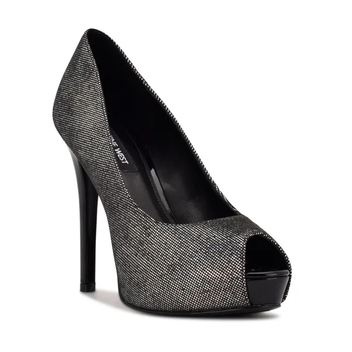 Hethr Platform Peep Toe Pumps Silverblack Holographic Women Nine West Pumps Hethr Platform Peep Toe Pumps Silverblack Holographic Women Nine West Pumps