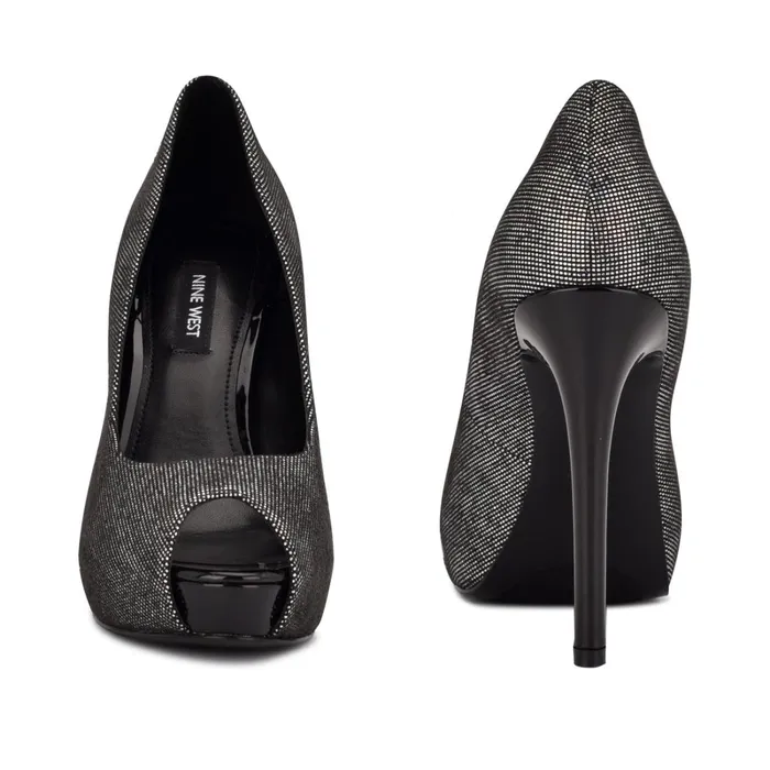 Hethr Platform Peep Toe Pumps Silverblack Holographic Women Nine West Pumps Hethr Platform Peep Toe Pumps Silverblack Holographic Women Nine West Pumps