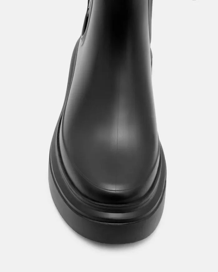 Hetty Logo Rubber Ankle Boots Black Women AllSaints Shoes and Boots