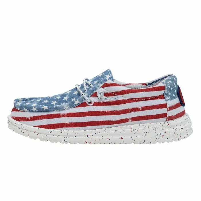 Hey Dude Big Kids Wally Youth Patriotic Stars And Stripes 8211 Kids