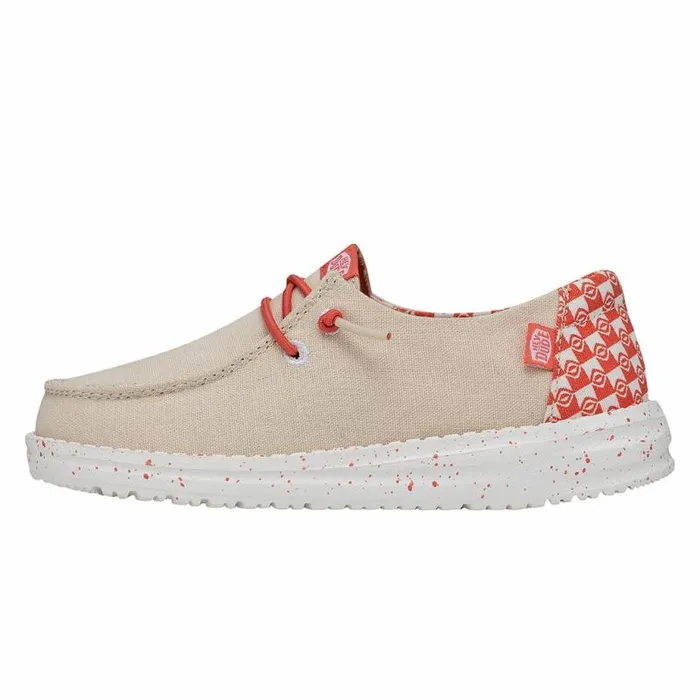 Hey Dude Big Kids Wendy Youth Batik Geo Tan Coral 8211 Kids