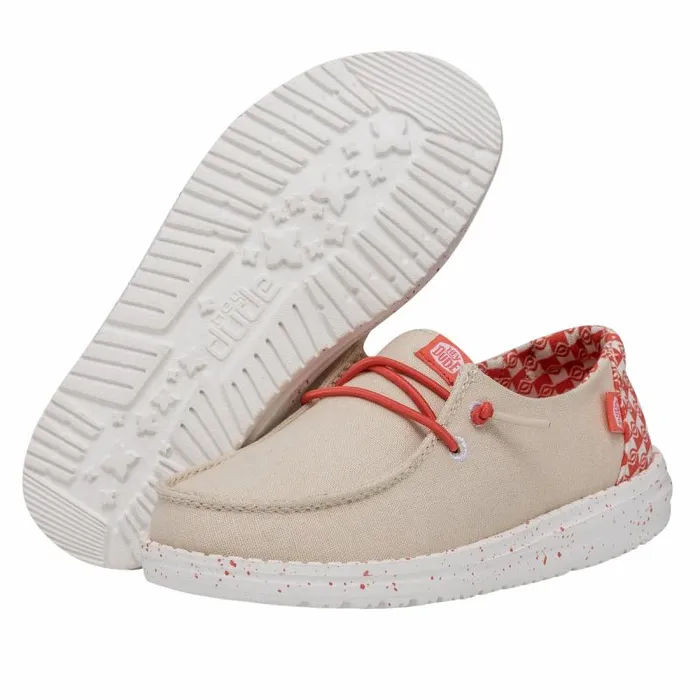 Hey Dude Big Kids Wendy Youth Batik Geo Tan Coral 8211 Kids Hey Dude Big Kids Wendy Youth Batik Geo Tan Coral 8211 Kids