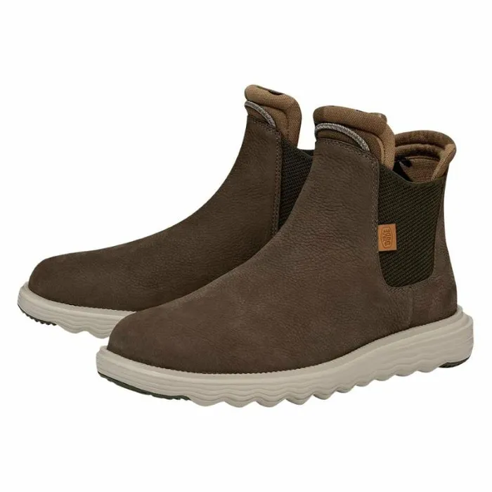 Hey Dude Boots Branson Boot Craft Leather Olive 8211 Men Hey Dude Boots Branson Boot Craft Leather Olive 8211 Men