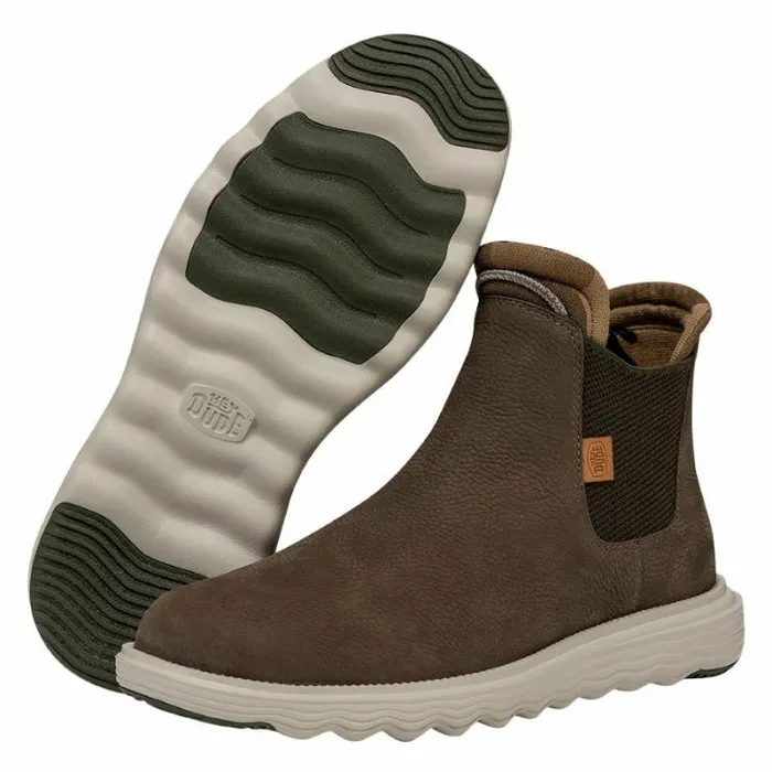Hey Dude Boots Branson Boot Craft Leather Olive 8211 Men Hey Dude Boots Branson Boot Craft Leather Olive 8211 Men