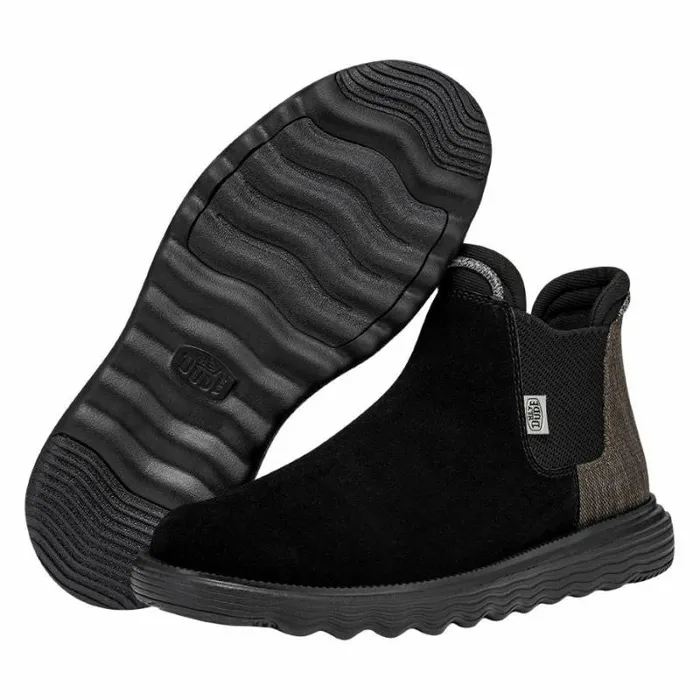 Hey Dude Boots Branson Boot Suede Women Blackblack 8211 Women Hey Dude Boots Branson Boot Suede Women Blackblack 8211 Women