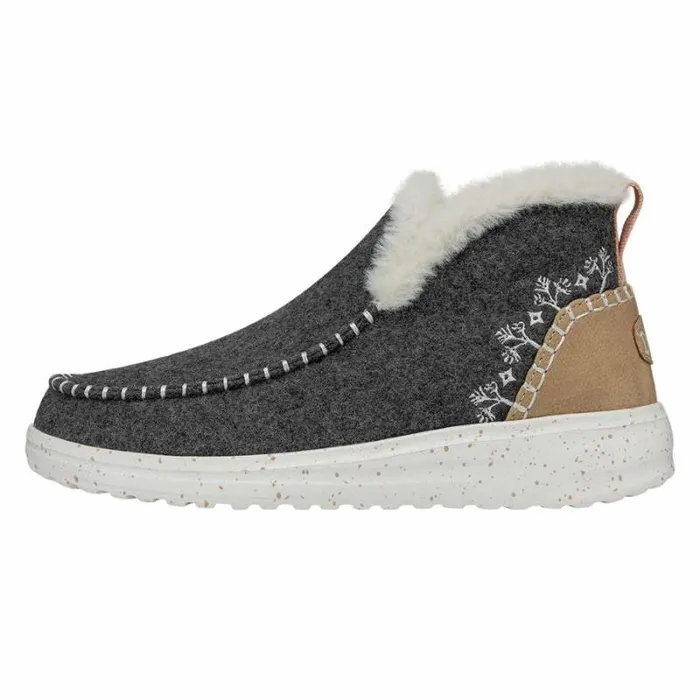 Hey Dude Boots Denny Wool Faux Shearling Grey 8211 Women
