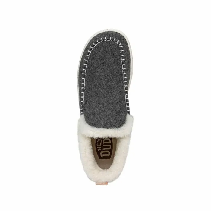 Hey Dude Boots Denny Wool Faux Shearling Grey 8211 Women Hey Dude Boots Denny Wool Faux Shearling Grey 8211 Women