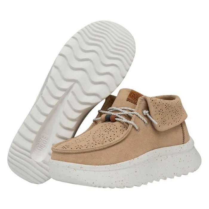 Hey Dude Wendy Wendy Peak Fold Boot Suede Tan 8211 Women Hey Dude Wendy Wendy Peak Fold Boot Suede Tan 8211 Women