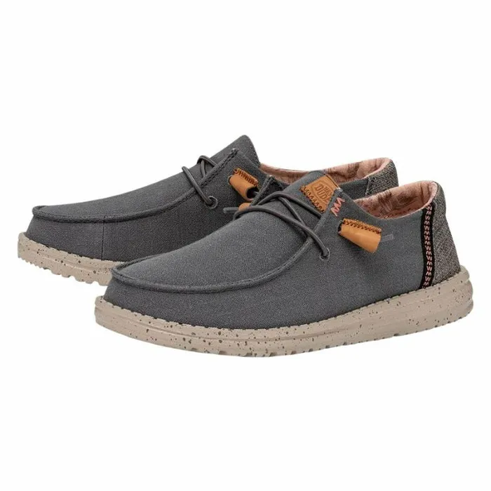 Hey Dude Wendy Wendy Washed Canvas Charcoal 8211 Women Hey Dude Wendy Wendy Washed Canvas Charcoal 8211 Women