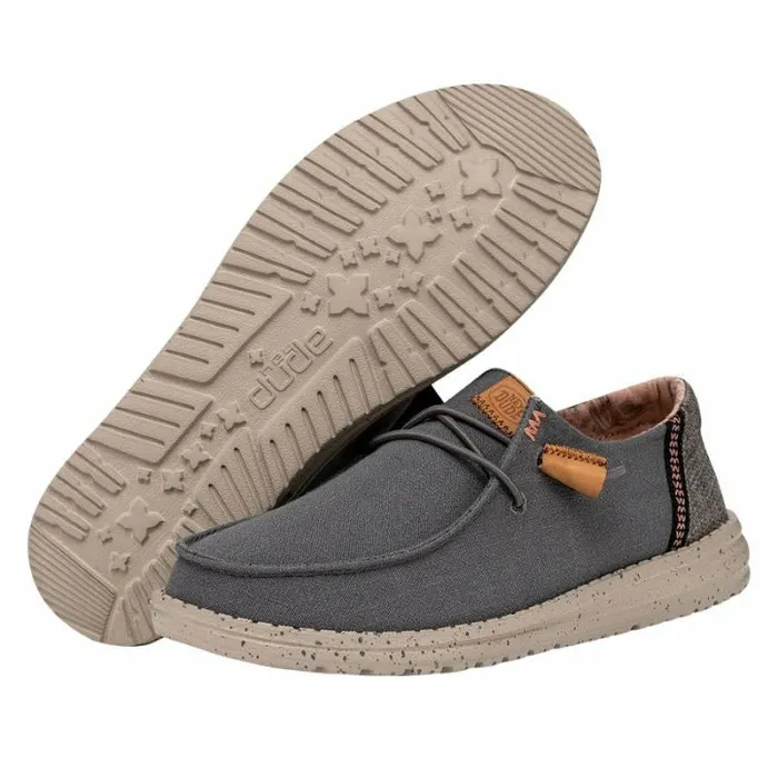 Hey Dude Wendy Wendy Washed Canvas Charcoal 8211 Women Hey Dude Wendy Wendy Washed Canvas Charcoal 8211 Women