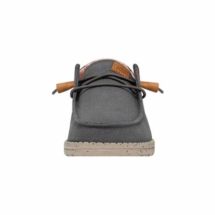 Hey Dude Wendy Wendy Washed Canvas Charcoal 8211 Women Hey Dude Wendy Wendy Washed Canvas Charcoal 8211 Women
