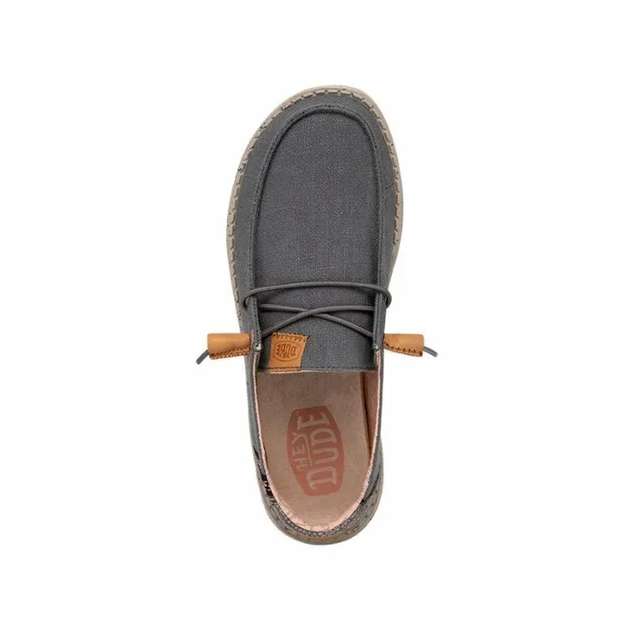 Hey Dude Wendy Wendy Washed Canvas Charcoal 8211 Women Hey Dude Wendy Wendy Washed Canvas Charcoal 8211 Women