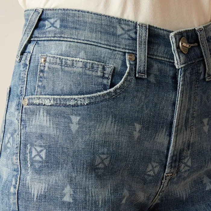 High Rise Southwest 3034 Short Southwest Laser Women Ariat Denim High Rise Southwest 3034 Short Southwest Laser Women Ariat Denim
